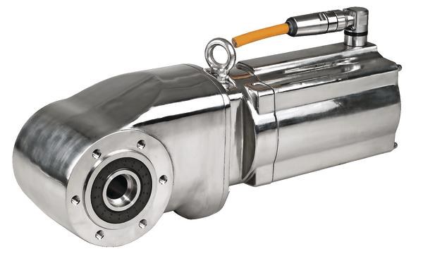 Modularer IE4-Getriebemotor aus Edelstahl