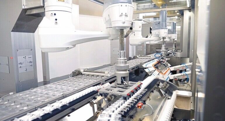 Roboter machen Tempo in Verpackungsmaschine